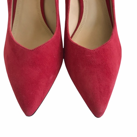 Sandro Paris red suede pump heels Sz EU 39 - Picture 8 of 16